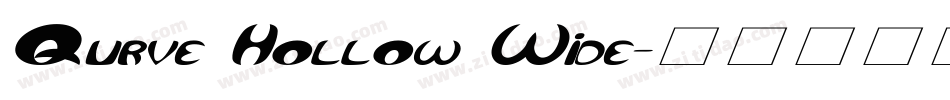 Qurve Hollow Wide字体转换